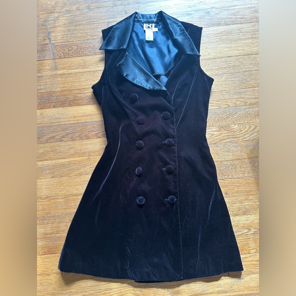 Vtg 90s NWT Rampage double breasted dress or vest size 7